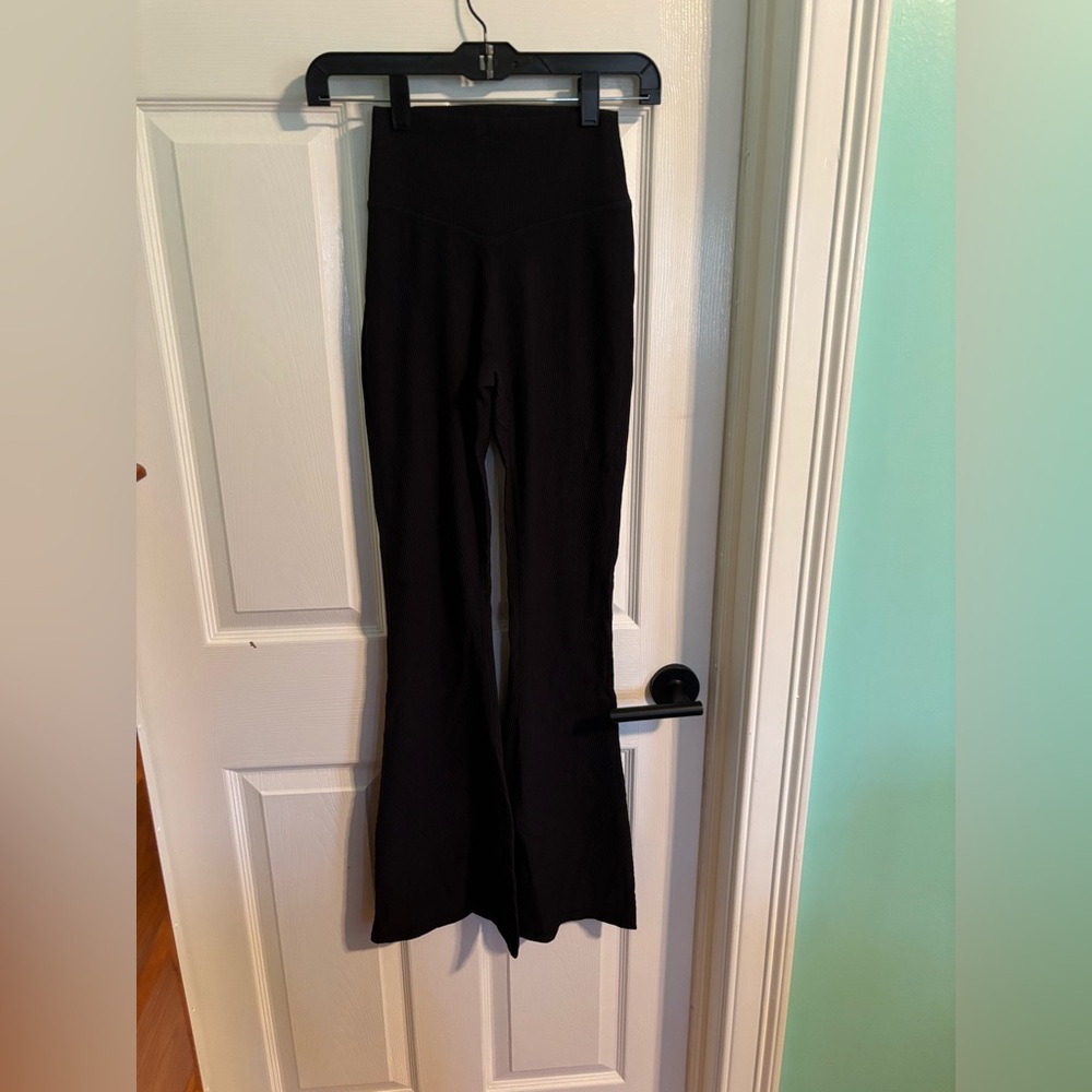 Buffbunny Material Girl Ribbed Flare Pant- Short